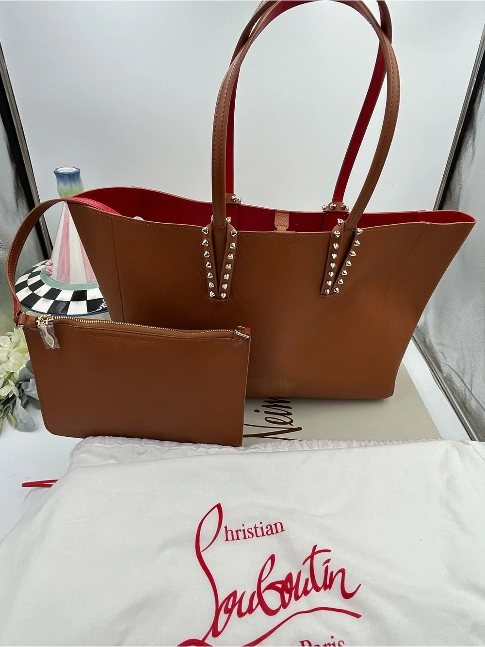 Christian Louboutin structured leather